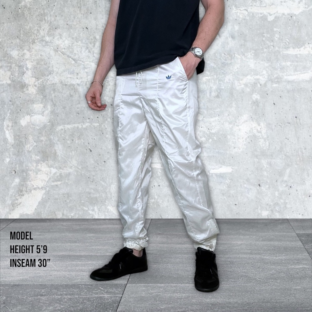 Vintage Adidas White Track Pants joggers - Picture 2 of 8